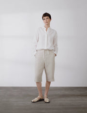 Ribbon Detail Boxy Shirt White-Shirt-A LINE-XXS/XS-White-Urbanheer