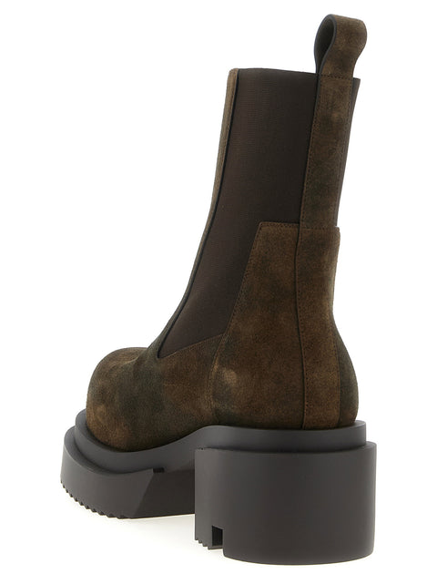 Rick Owens Beatle Bogun Ankle Boots
