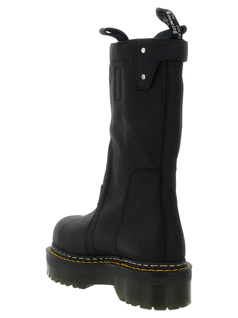 Rick Owens Quad Sole Pull On Dr.martens X Rickowens Boots
