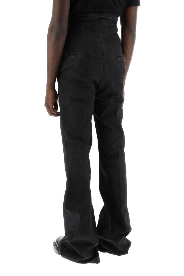 Rick owens high-waisted bootcut jeans with a-men > clothing > jeans > jeans-Rick Owens-50-Black-Urbanheer
