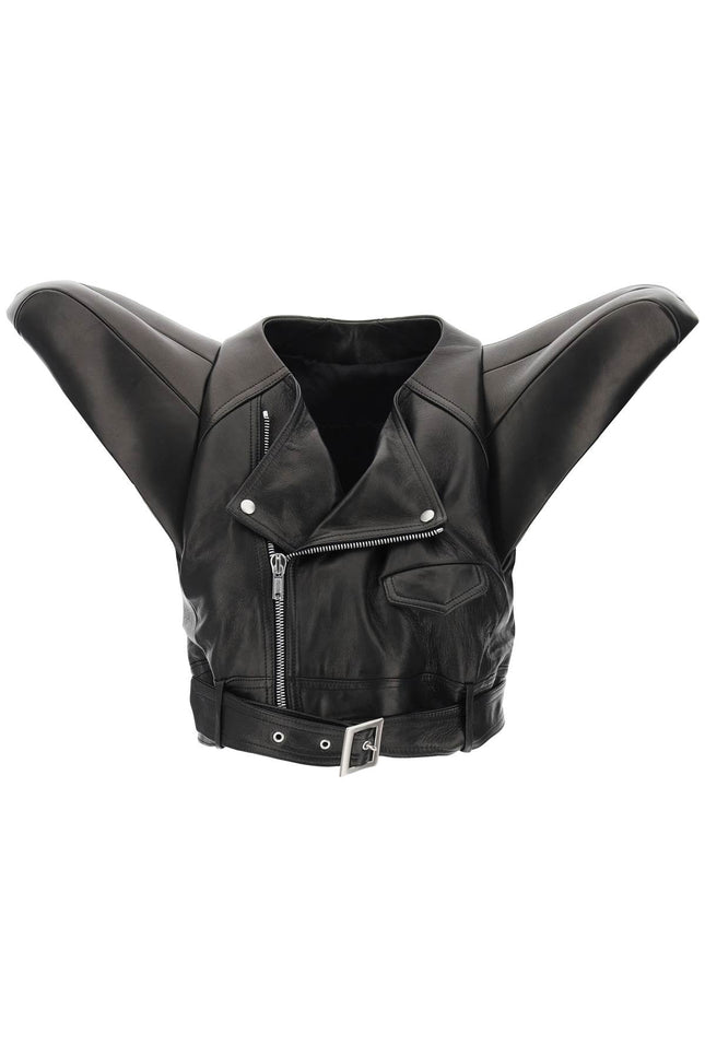 Rick owens leather art vest for men-women > clothing > jackets > leather jackets-Rick Owens-40-Black-Urbanheer