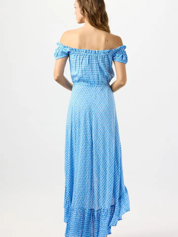 Riviera Maxi Dress-Dress-Tiare Hawaii-One Size-Sleet Sky-Urbanheer