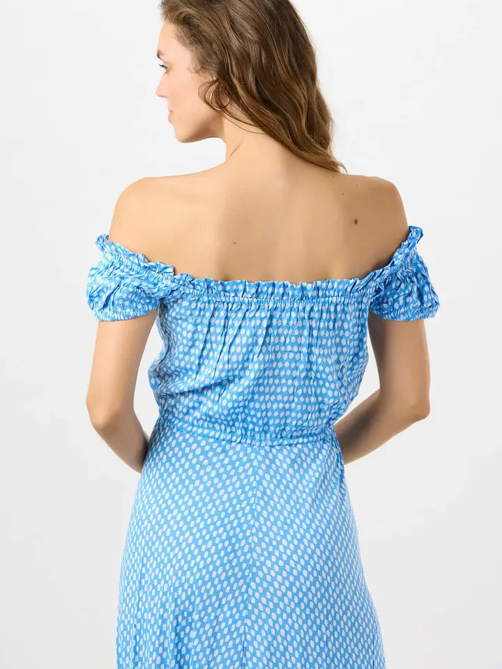 Riviera Maxi Dress-Dress-Tiare Hawaii-One Size-Sleet Sky-Urbanheer