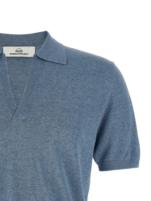 Riviera Project Open Collar Polo Shirt