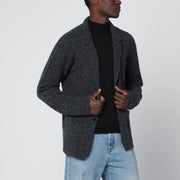 Roberto Collina Anthracite grey jacket-style cardigan