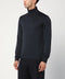 Roberto Collina Anthracite grey wool turtleneck sweater