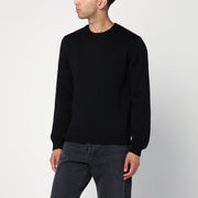 Roberto Collina Black crew neck wool sweater