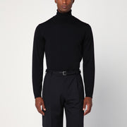 Roberto Collina Black wool turtleneck sweater