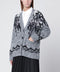 Roberto Collina Grey wool-blend cardigan with sequins