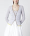 Roberto Collina Lilac cardigan with gold trim