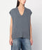 Roberto Collina Oversized grey wool vest