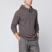 Roberto Collina Taupe hooded sweater