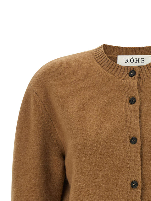 Rohe Cashmere Mixed Crew Neck Cardigan