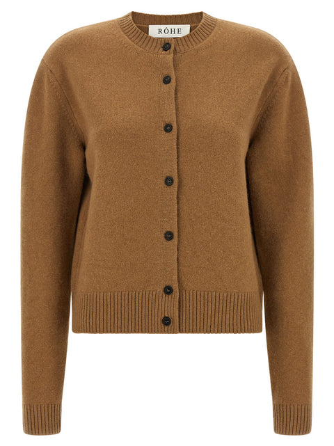 Rohe Cashmere Mixed Crew Neck Cardigan