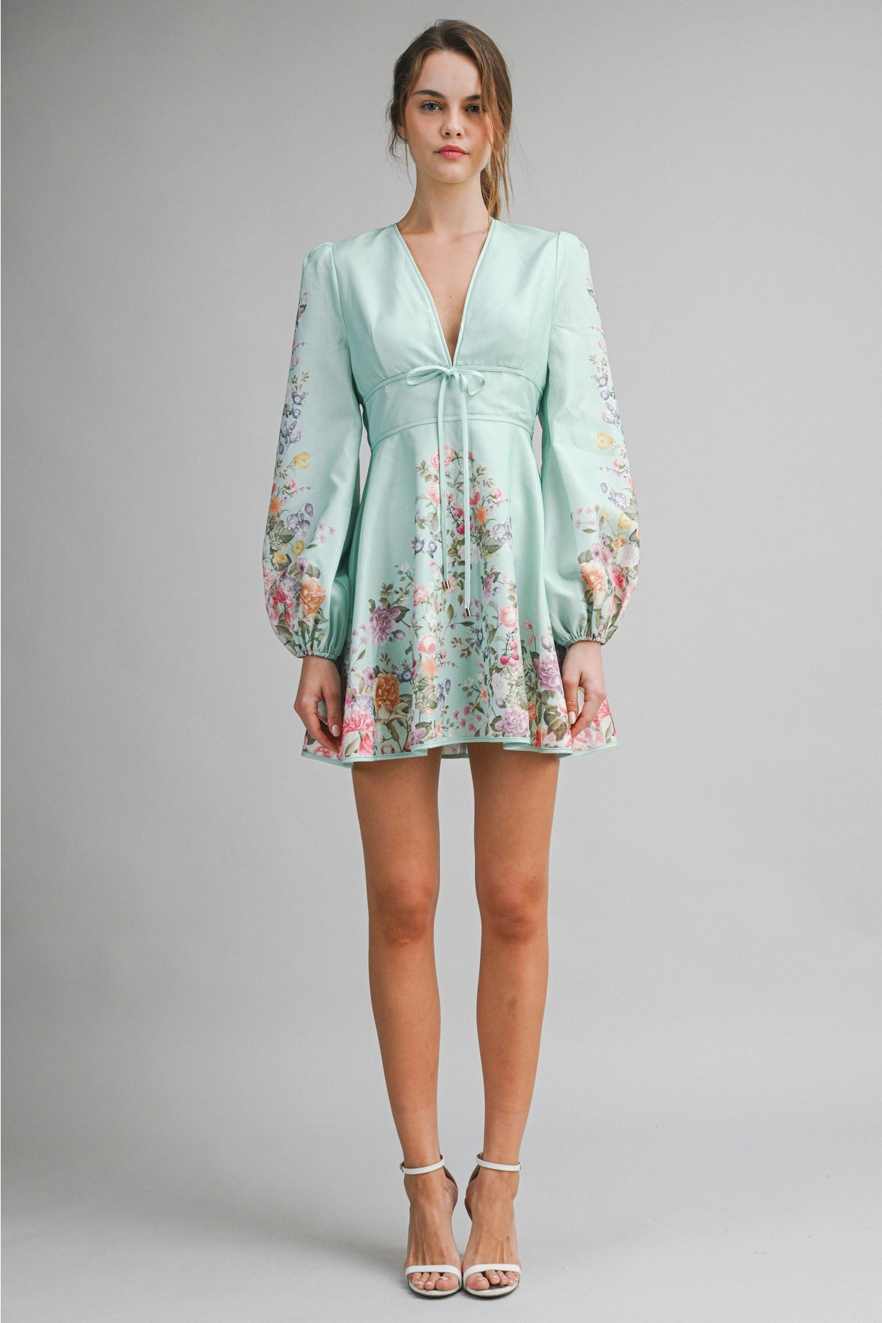 Romantic A-Line Fit & Flowy Silhouette Long Sleeve Dress