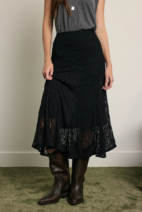Romantic Lace Mermaid Mid Skirt