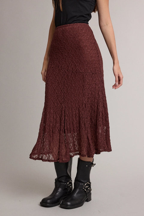 Romantic Lace Mermaid Mid Skirt