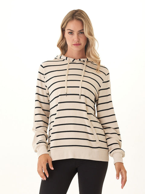 Romi Feather Fleece Rib Mix Hoodie