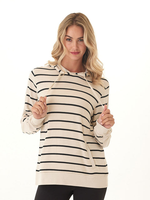 Romi Feather Fleece Rib Mix Hoodie