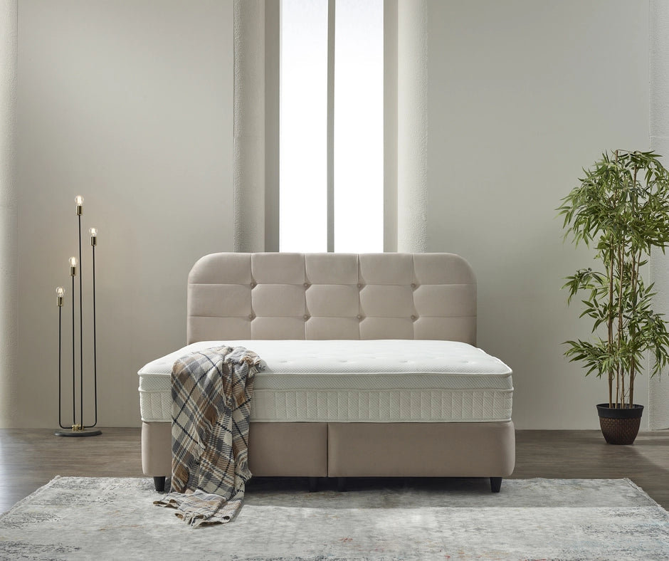Rondo Boxspring Beige-Beds-Dreamhouseonline-140x200-Urbanheer