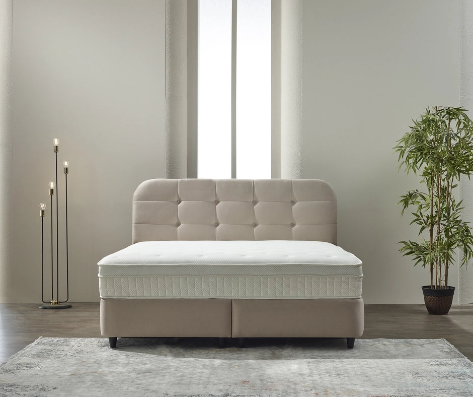 Rondo Boxspring Beige-Beds-Dreamhouseonline-140x200-Urbanheer