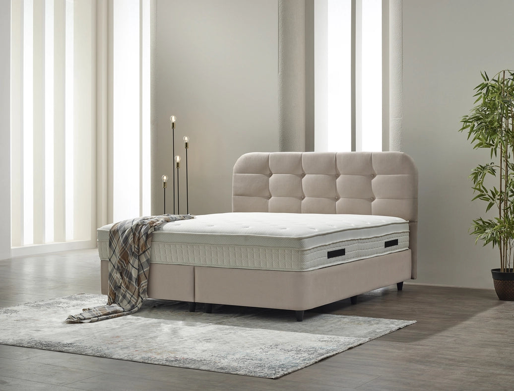 Rondo Boxspring Beige-Beds-Dreamhouseonline-140x200-Urbanheer