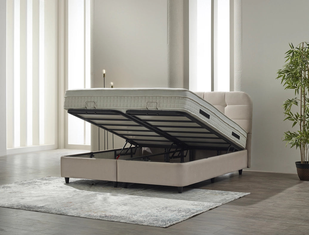 Rondo Boxspring Beige-Beds-Dreamhouseonline-140x200-Urbanheer