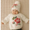 Rose Crew Neck Sweater For Baby & Toddler-Sweater-Huggalugs-0-6 months-Urbanheer
