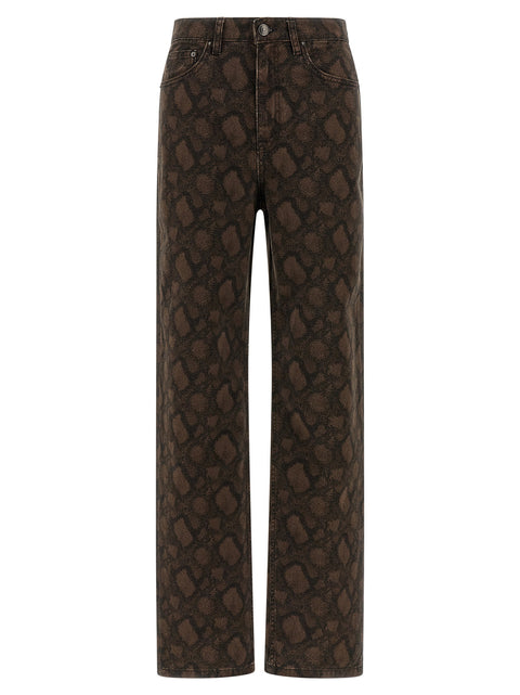 Rotate Birger Christensen Animal Print Jeans