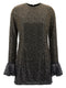 Rotate Birger Christensen Beaded Ls Mini Dress