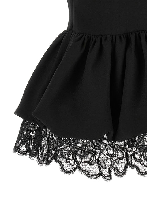 Rotate Birger Christensen Black Peplum Top