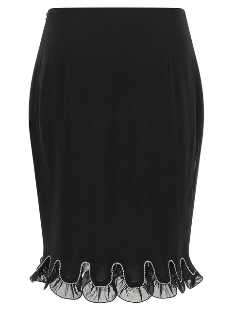Rotate Birger Christensen Chiffon Flounces Skirt
