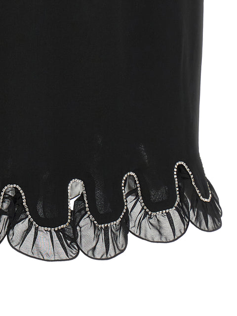 Rotate Birger Christensen Chiffon Flounces Skirt