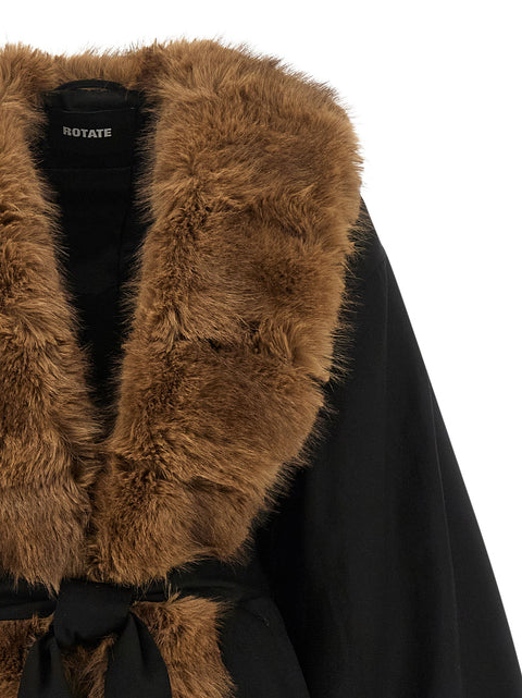 Rotate Birger Christensen Faux Fur Collar Jacket