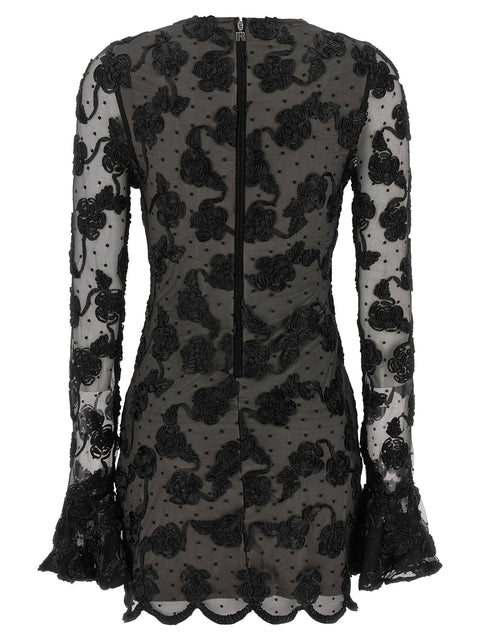 Rotate Birger Christensen Flower Mesh Dress