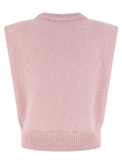 Rotate Birger Christensen Knit Cropped Vest