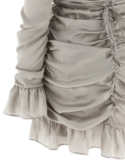 Rotate Birger Christensen Ls Mini Bow Dress