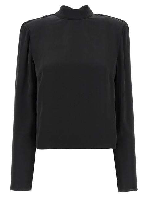 Rotate Birger Christensen Satin Drapy Back Top