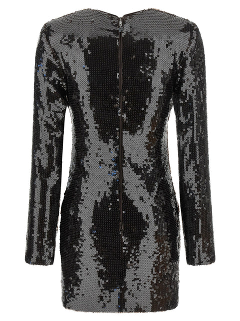 Rotate Birger Christensen Sequin Dress With Flower