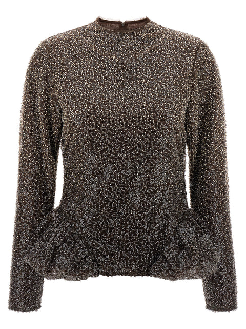 Rotate Birger Christensen Sequin Top