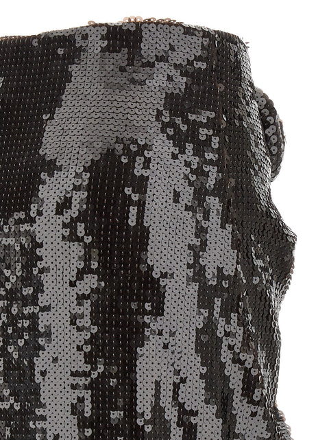 Rotate Birger Christensen Sequins Knot Skirt