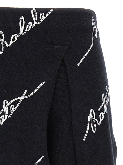 Rotate Birger Christensen Skort Sequin Logo Mini