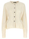 Rotate Birger Christensen White Jewel Buttons Cardigan