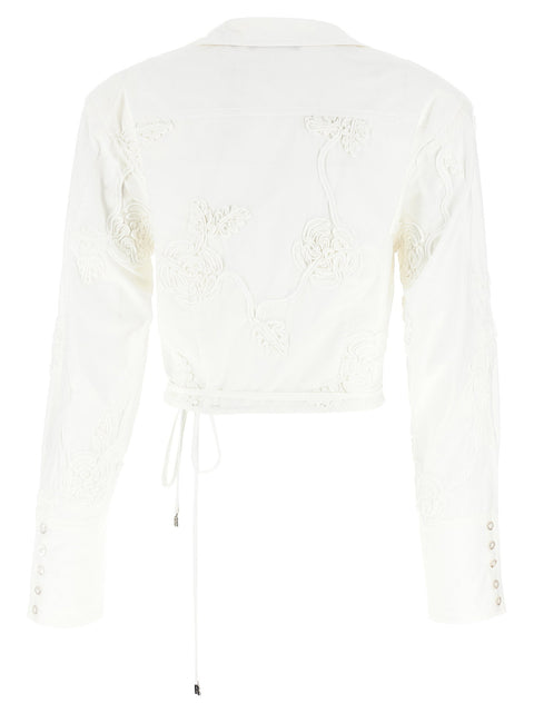 Rotate Birger Christensen Wrap Cotton Shirt