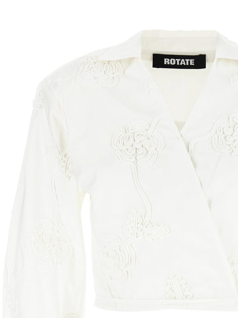Rotate Birger Christensen Wrap Cotton Shirt