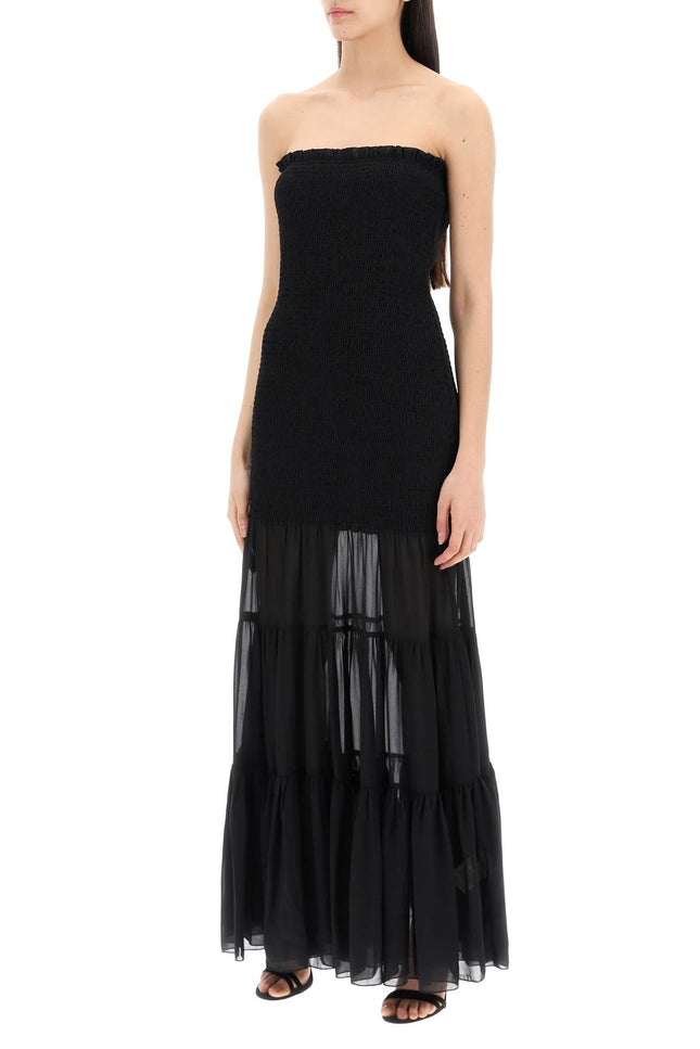Rotate Maxi Chiffon Dress With Semi-Transparent R-women > clothing > dresses > maxi-Rotate-Urbanheer