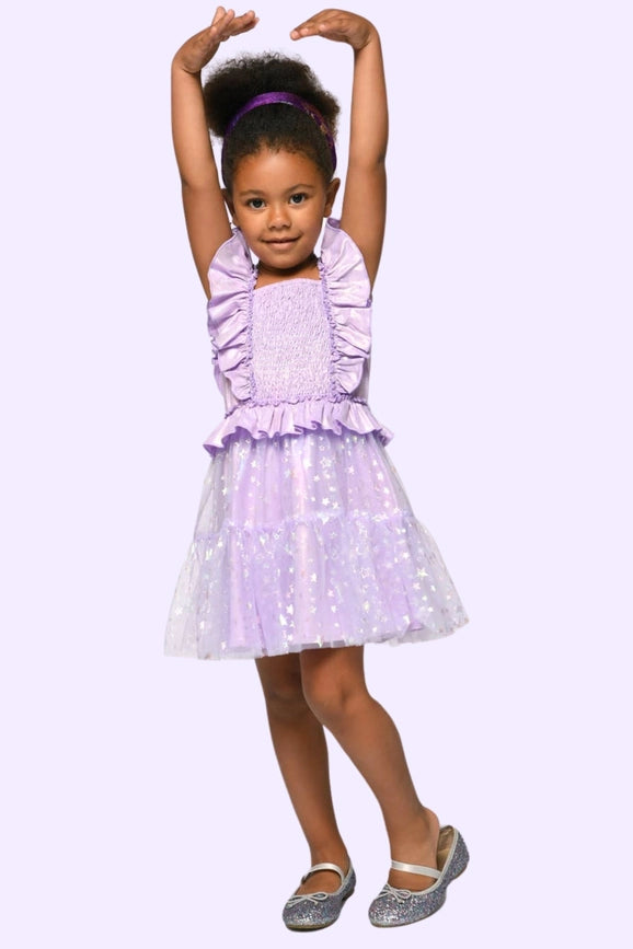 Ruffle Smocked Tutu Dress-Dress-Hannah Banana-12M-PURPLE-Urbanheer