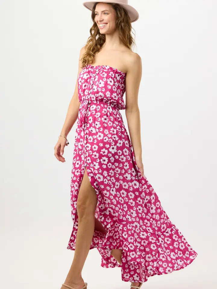 Ryden Maxi Dress Bali Isle Berry-Dress-Tiare Hawaii-One Size-Bali Isle Berry-Urbanheer