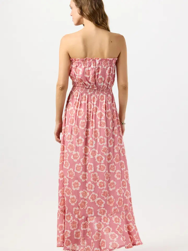 Ryden Maxi Dress Lanai Floral Mauve-Dress-Tiare Hawaii-One Size-Lanai Floral Mauve-Urbanheer
