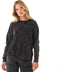 Ryssa Mineral Wash Terry Asymmetrical Pullover
